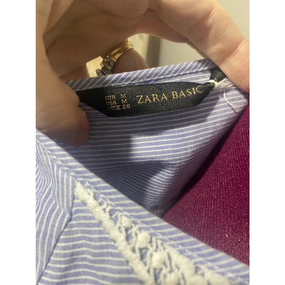 Zara Basic Striped Dress Medium - Picture 4 of 4